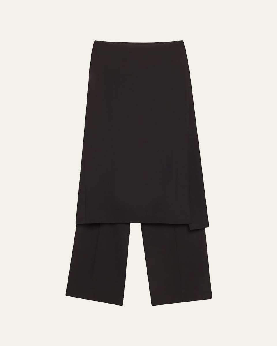 Hybrid Baggy Wool-Blend Pants